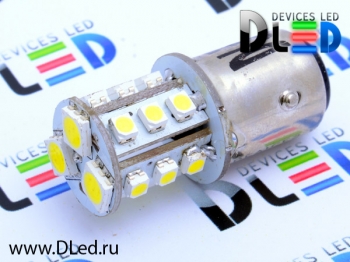   Автолампа светодиодная 1156 - PY21W - S25 - BA15s - SMD 5050 + SMD 3528