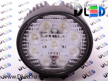 Фара рабочего освещения 27w 9 led (circle)   Фара рабочего освещения 27w 9 led (circle)