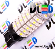   Автолампа светодиодная W21W - T20 - 7443 - W3х16q - 120 LED SMD3528 Желтый-Белый