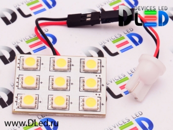   Панель-светодиодная 24V T10 - W5W - 9 SMD 5050