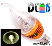   Светодиодная лампа DLed E14 3W