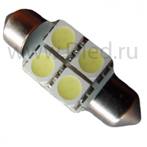   Автолампа светодиодная C5W FEST 31мм SV8,5 - 4 SMD 5050