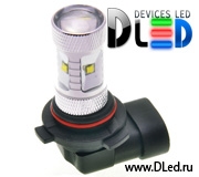   Автолампа светодиодная HB3 9005 - 6 CREE XB + Линза