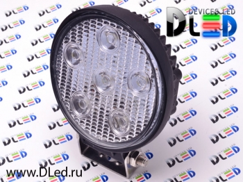 Фара рабочего освещения 18W 6 led (circle)   Фара рабочего освещения 18W 6 led (circle)