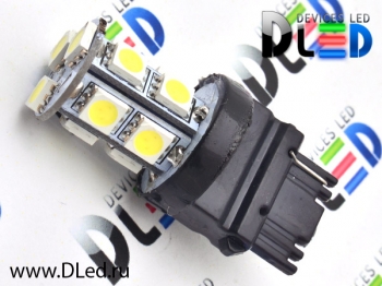   Светодиодная автомобильная лампа W27W - T25 - 3156 - W3х16d - 13 SMD 5050 Black