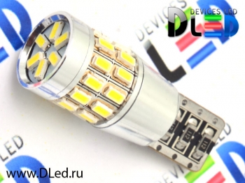   Автолампа светодиодная DLed T10 - W5W - 30 SMD 3014 (с обманкой)