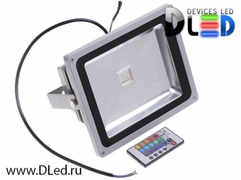 Прожектор светодиодный DLed Flood Light 20W RGB с пультом   Прожектор светодиодный DLed Flood Light 20W RGB с пультом