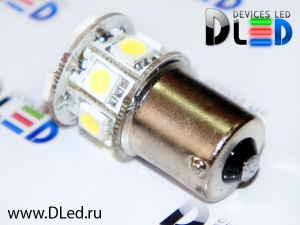   Автолампа светодиодная 1156 - PY21W - S25 - BA15s - 9 SMD 5050