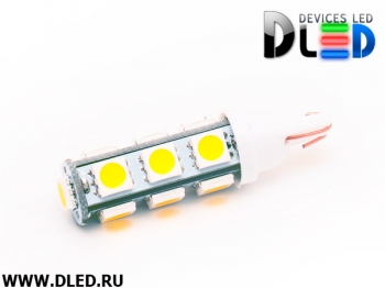   Автолампа светодиодная 24V T10 - W5W - 13 SMD 5050