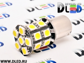   Светодиодная автомобильная лампа 1156 - P21W - S25 - BA15s - 20 SMD 5050 Black