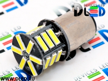   Светодиодная автомобильная лампа 1156 - P21W - S25 - BA15s - 21 SMD 7014