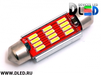   Светодиодная автомобильная лампа C5W FEST 39 мм - 12 SMD 4014