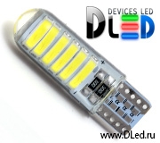   Светодиодная автомобильная лампа T10 - W5W - 12 SMD 7020