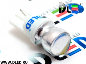   Светодиодная автомобильная лампа T10 - W5W - 2 SMD 5730 + Линза