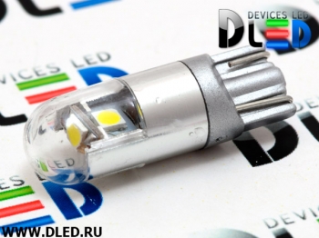   Светодиодная автомобильная лампа T10 - W5W - 3W 3 SMD 3030