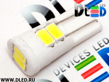   Светодиодная автомобильная лампа T10 - W5W - 6 SMD 5630