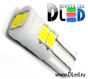   Светодиодная автомобильная лампа T10 - W5W - 6 SMD 5630