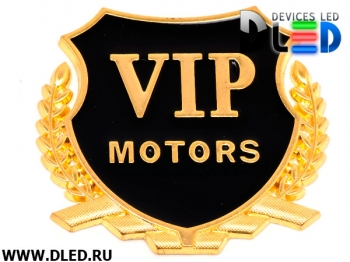   Стикер для автомобиля "VIP MOTORS" Gold