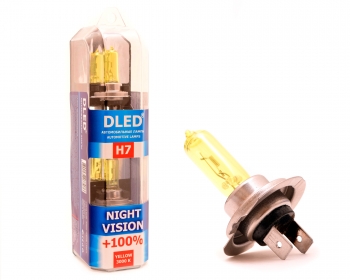   Лампа для авто DLED H7 Night Vision 3000K