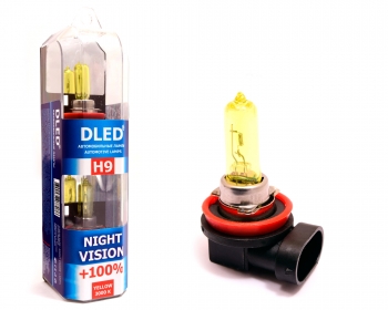   Лампа для авто DLED H9 Night Vision 3000K