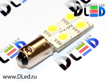   Автолампа светодиодная T4W - 4 SMD 5050