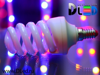   Энергосберегающая люминесцентная лампа E14 15W "Спираль"