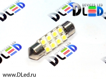   Автолампа светодиодная C5W FEST 36мм SV8,5 - 8 SMD 3528